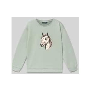 Sweatshirt met motiefprint