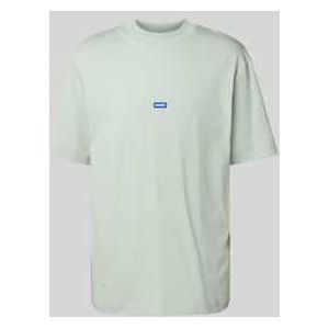 T-shirt met labelpatch, model 'Nieros'