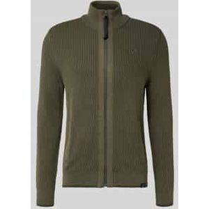 Gebreid jack met ritssluiting