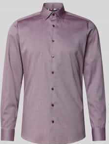 OLYMP - Level Five - Overhemd - Bordeauxrood - Body Fit - New York Kent