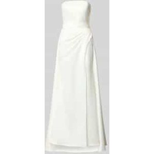 Avondjurk in off shoulder-look met loopsplit