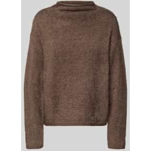 Gebreide pullover met ronde hals, model 'Cat'