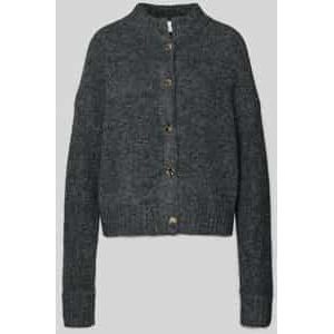 Gebreid jack met opstaande kraag, model 'Taura'