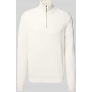 Gebreide pullover met opstaande kraag