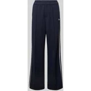 Straight leg stoffen broek met vaste persplooien