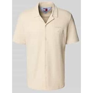 Regular fit vrijetijdsoverhemd met wafelstructuur