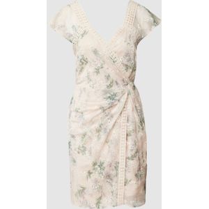 Mini-jurk met all-over bloemenmotief
