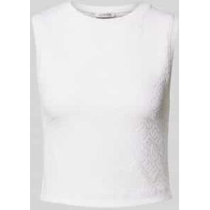 Tanktop met structuurmotief, model 'OFELIA'