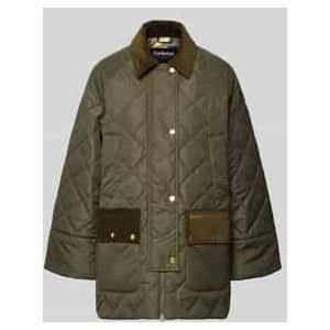 Regular fit gewatteerd jack met corduroy details, model 'ALDBURGH'