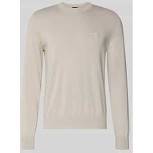 Regular fit pullover van een mix van katoen en kasjmier, model 'KANOVANO'