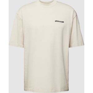 Oversized T-shirt met labelprint, model 'CRAIL'