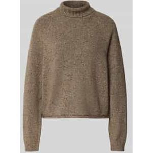 Relaxed fit gebreide pullover van wolmix