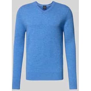 Gebreide pullover van een mix van wol en kasjmier met V-hals