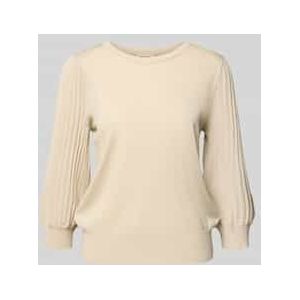 Gebreide pullover met ribboorden, model 'GLITTA'