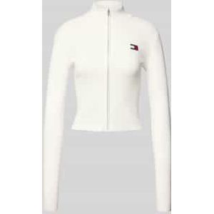 TOMMY JEANS - TJW ZIP HIGH NECK CARDIGAN - Ecru - Vest