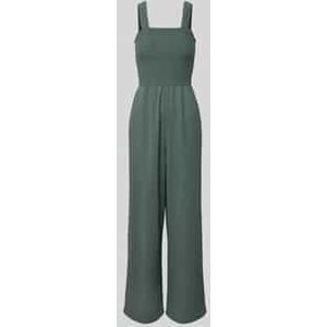 Regular fit jumpsuit met gesmokte romp, model 'ELISE'