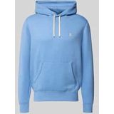 Hoodie met labelstitching