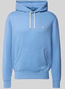 Hoodie met labelstitching