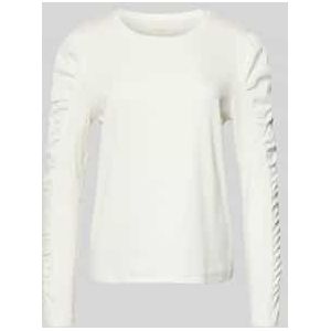 Shirt met lange pofmouwen en ronde hals