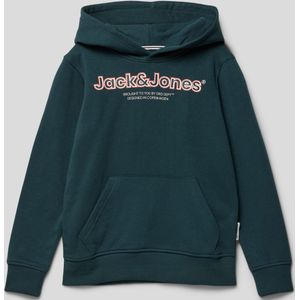 Hoodie met labelprint, model 'LAKEWOOD'