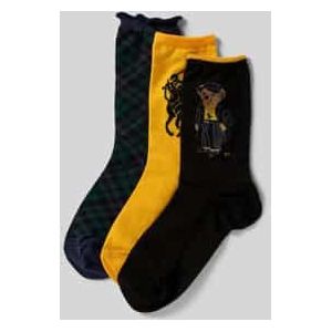 Sokken met labelprint in een set van 3 paar