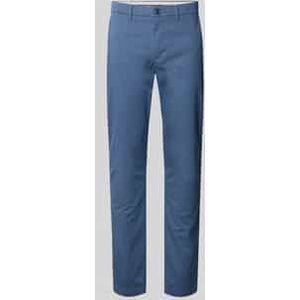 Slim fit chino van katoenmix, model 'BLEECKER'