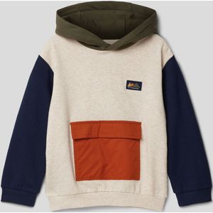 Hoodie in colour-blocking-design