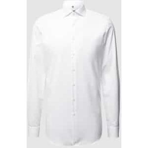 Regular fit zakelijk overhemd van twill