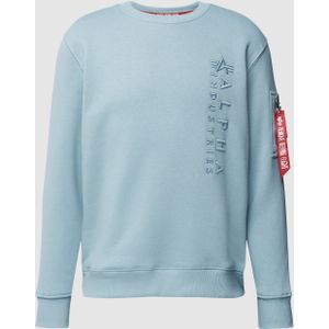 Sweatshirt met labelstitching