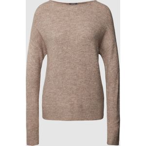 Gebreide pullover in gemêleerde look