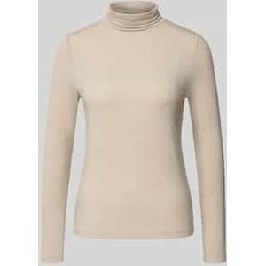 Shirt met lange mouwen van lyocellmix met col