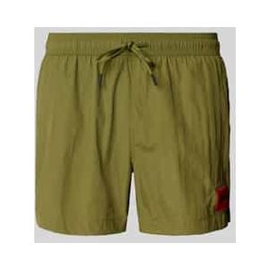 Regular fit zwembroek met labelpatch, model 'DOMINICA'