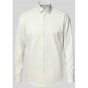 Regular fit zakelijk overhemd met kentkraag