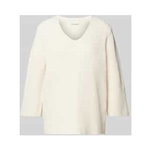 Gebreide pullover met V-hals