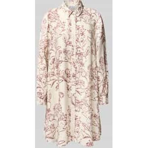 Knielange overhemdjurk met doorknoopsluiting