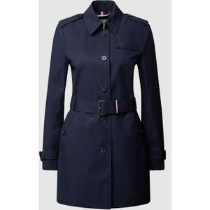 Trenchcoat met loopsplit