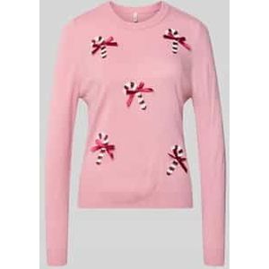 Regular fit kersttrui met paillettenmotief, model ''XMAS SHINE'