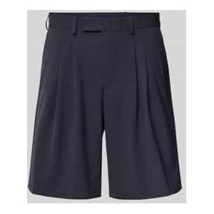 Relaxed fit korte broek met bandplooien, model 'LIAM'