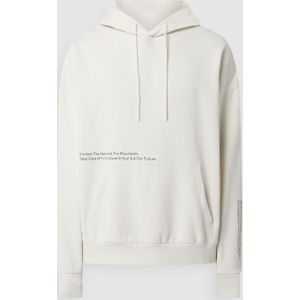Oversized hoodie met tekst en print
