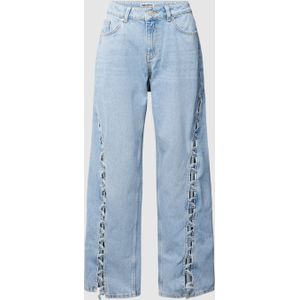 Jeans met ajourpatroon