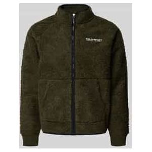 Sweatjack met opstaande kraag