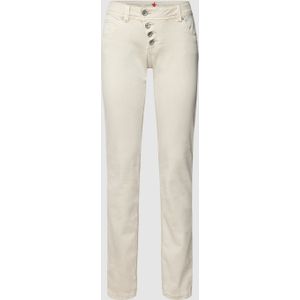 Jeans met labeldetail, model 'MALIBU'