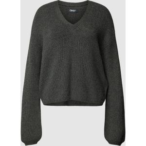 Gebreide pullover met boothals, model 'KATIA'