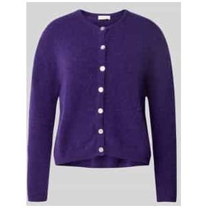 Gebreid jack van alpacamix met ronde hals, model 'VITOW'