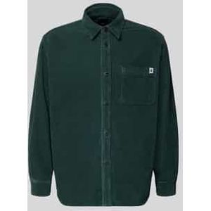 Regular fit vrijetijdsoverhemd van corduroy met kentkraag, model 'ANDER'