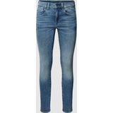 Skinny fit jeans met labeldetails