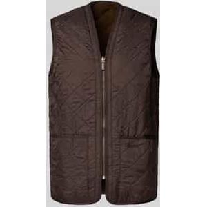 Regular fit bodywarmer met warme fleece aan de binnenkant