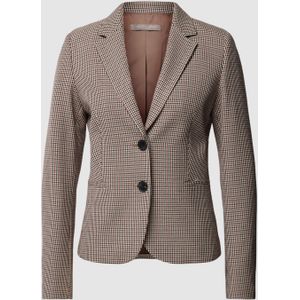 Blazer met pied-de-poule-motief