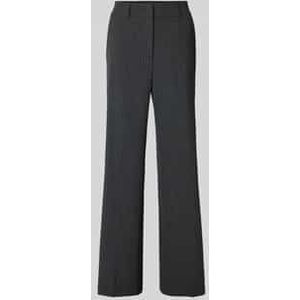 Wide leg stoffen broek met achterzakken, model 'AMELIE'