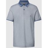 Tommy Hilfiger - Poloshirt - Katoen - Blauw - Recht Model - Polokraag
